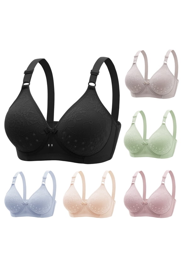 Women's Wireless Push Up Bra No Underwire Seamless Racerback Bralette Push Up Comfortable Bralettes Pink, Size 38