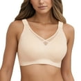 thumbnail image 1 of Women's Wireless Seamless Mesh Bralette Full Coverage Comfort Bra No Underwire Push Up Everyday Tshirt Bras, 1 of 2