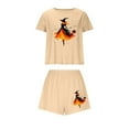 thumbnail image 1 of Women’s Witch Print Halloween Pajamas Set – Soft 2-Piece Lounge Set for Casual Wear (2025 Festive Essential), 1 of 7