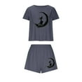 thumbnail image 1 of Women’s Witch Print Halloween Pajamas Set – Soft 2-Piece Lounge Set for Casual Wear (2025 Festive Essential), 1 of 7