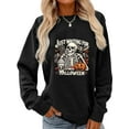 thumbnail image 1 of Women's Witch Sweatshirt Fall Halloween Vintage Graphic Lantern Long Sleeve Pullover Spooky Season Sweatshirts, 1 of 4