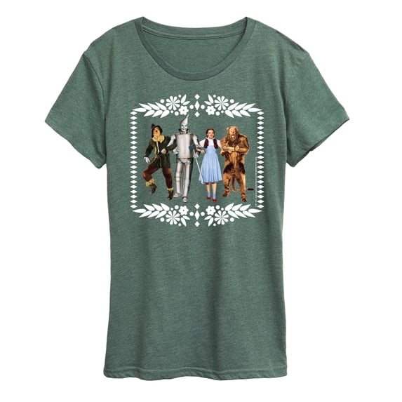 Wizard of Oz - Oz Group White Border - Women's Short Sleeve Graphic T-Shirt