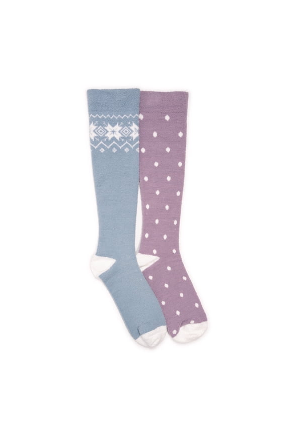 Women's Women's 2 Pack Knee High Compression Cozy Socks