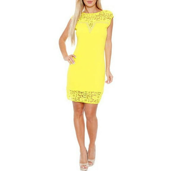 Women's Women's Lace Trim Mini Dress