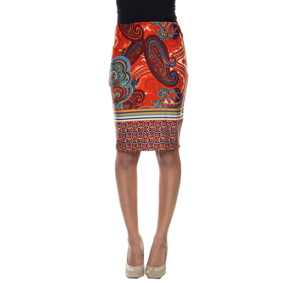 Women's Women's Paisley Printed Pencil Skirt