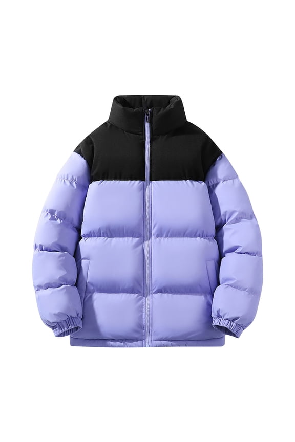 Women's Women's Down Parka Goose Women Parka Women's Plus Down Coats & Parkas Women's Fall and Winter Zipper Open and Double Side Pockets Thick Warm Hooded Casual Padded Jacket