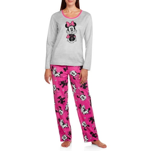 Women's & Women's Plus Giftable Character Long Sleeve and Pant PJ Set ...