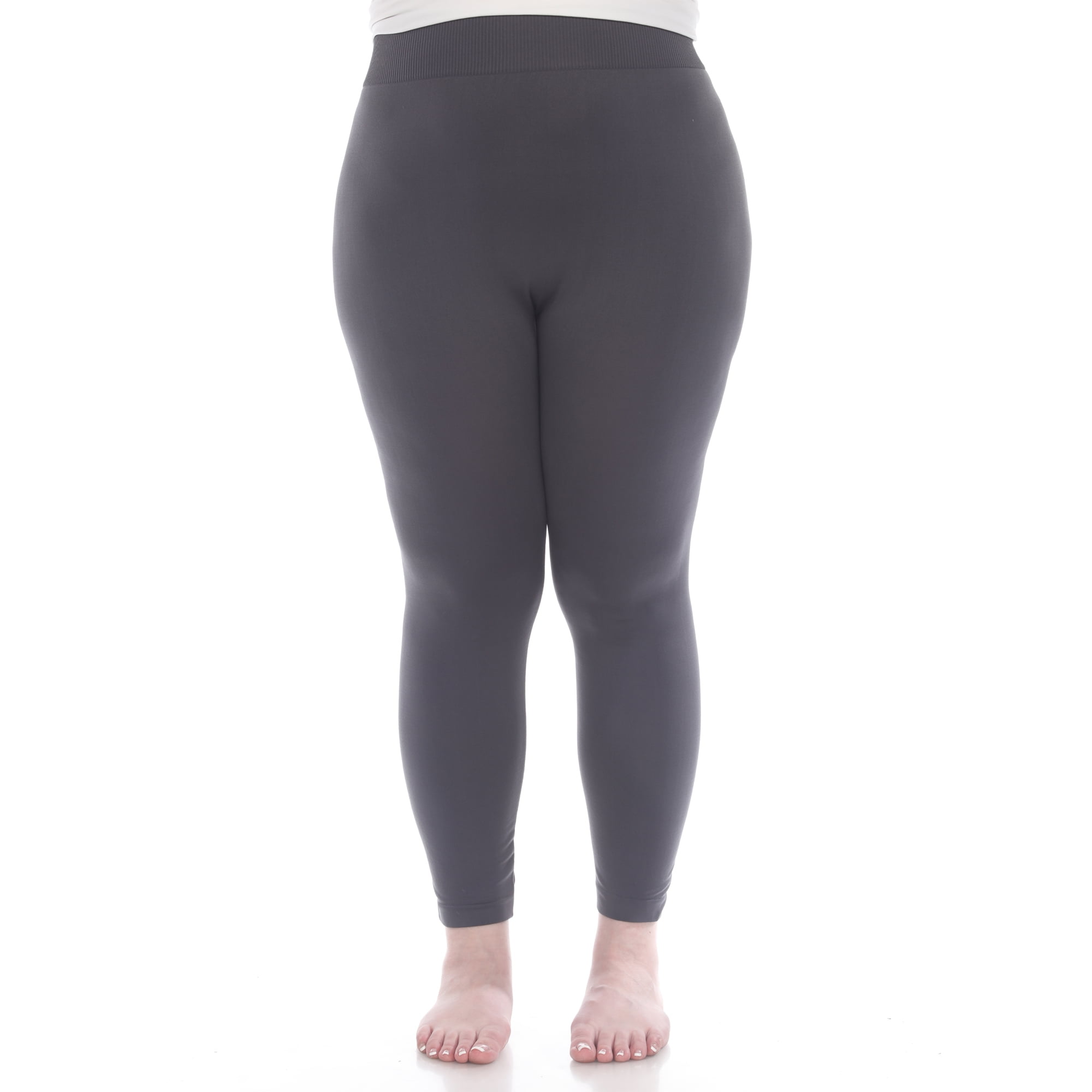 Women's Plus Size 1 Waistband Solid Peach Skin Leggings. - 1 Elastic  Waistband - Full-Length - Inseam approximately 28 - One size fits most plus  16-20 - 92% Polyester / 8% Spandex, 7300939