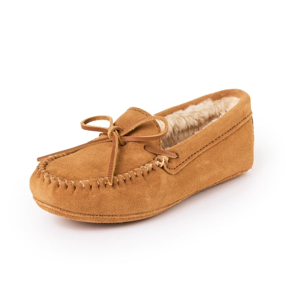 Women's Womens Pile Lined Softsole, Golden Tan, Size 9