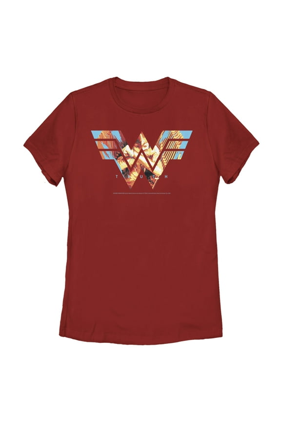 Women's Wonder Woman 1984 Eagle Truth Logo Graphic Tee Red 2X Large
