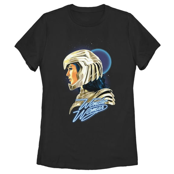 Women's Wonder Woman 1984 Golden Battle Armor Graphic Tee Black 2X Large