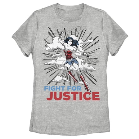 Women's Wonder Woman 1984 Justice Fighter  Graphic Tee Athletic Heather Medium