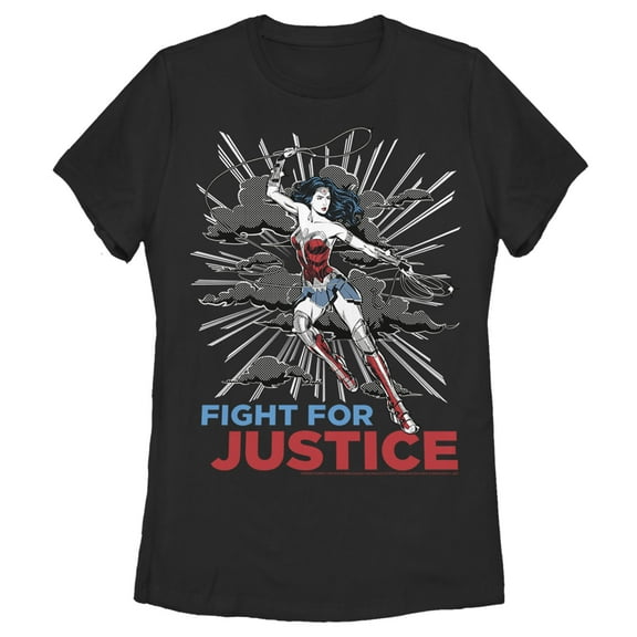 Women's Wonder Woman 1984 Justice Fighter  Graphic Tee Black Medium