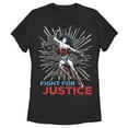 thumbnail image 1 of Women's Wonder Woman 1984 Justice Fighter  Graphic Tee Black Small, 1 of 4