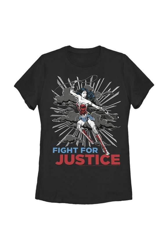 Women's Wonder Woman 1984 Justice Fighter Graphic Tee Black Small