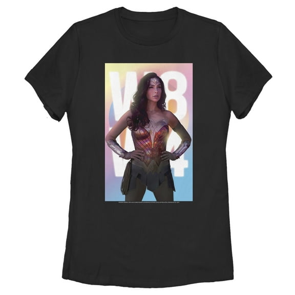 Women's Wonder Woman 1984 Superhero Pose  Graphic Tee Black Large