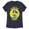 thumbnail image 1 of Women's Wonder Woman Moms Are Everyday Heroes  Graphic Tee Navy Blue 2X Large, 1 of 4