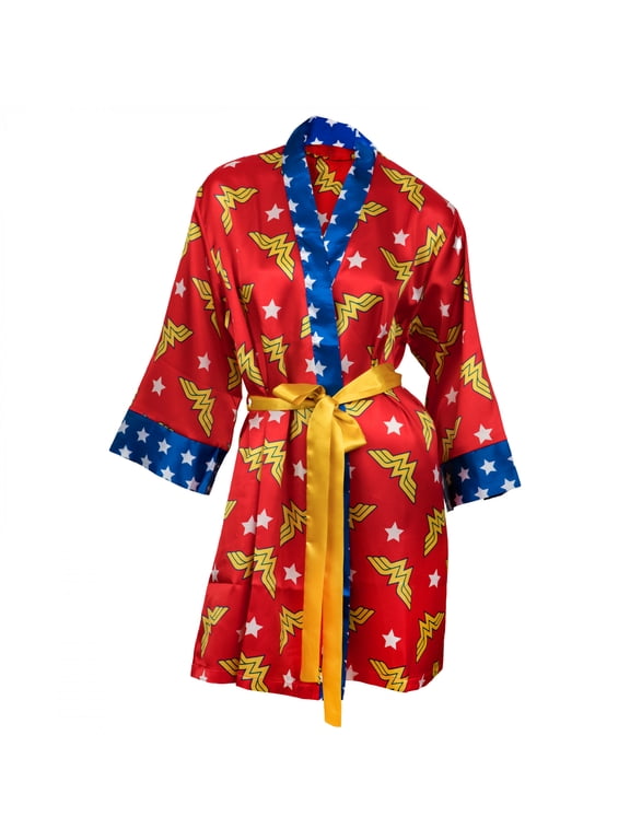 Wonder Woman Women's Silky Printed Robe