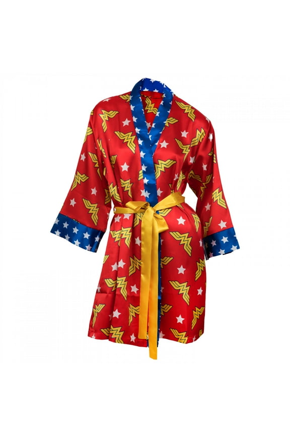 Wonder Woman Women's Silky Printed Robe
