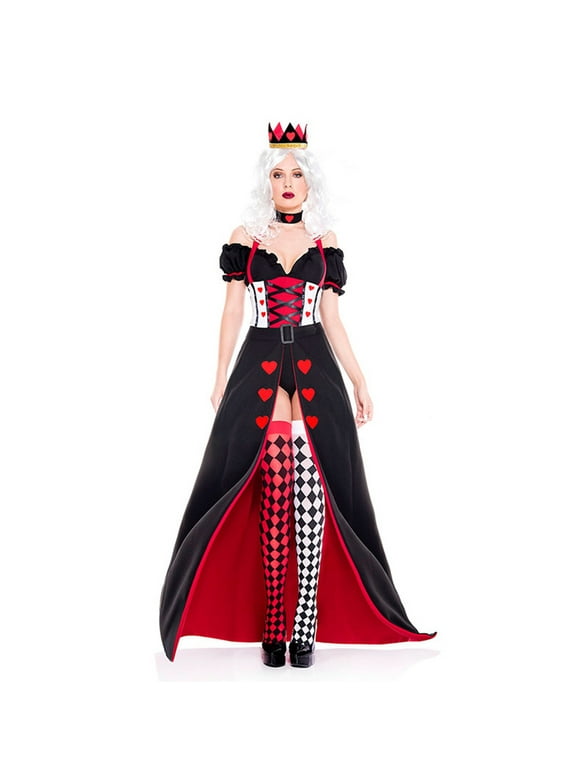 Women's Wonderland Queen of Hearts Halloween Costume
