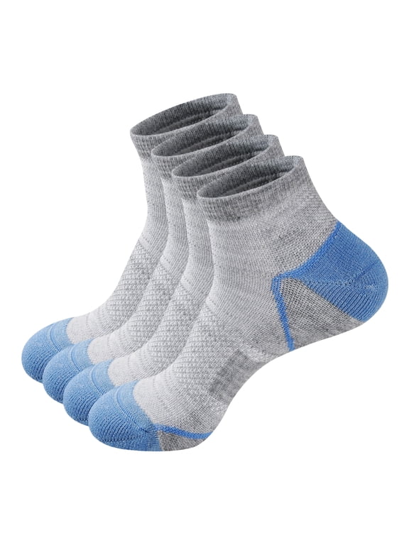 Women's Wool Blend Ankle Socks, Moisture Wicking