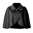 thumbnail image 1 of Women's Wool Blend Capelet Capes Hooded Warm Poncho In Winter plus Ski Jacket Coat Oversize Women Coats And Jackets plus Size Coat 4x Winter Coats for Women plus Size Thick Lined Coat Jackets for, 1 of 2