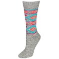thumbnail image 1 of Women's Wool Blend Diamond Crew Socks,  Natural, 1 of 2