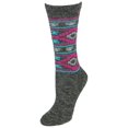 thumbnail image 1 of Women's Wool Blend Diamond Crew Socks, 1 of 2