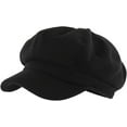 thumbnail image 1 of Women's Wool Blend Newsboy Hat with Drawstring, Ventage Casual Style Cabbie Cap for Cold Days 1Pack, 1 of 7