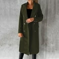 thumbnail image 1 of Women's Wool Coat Blouse Thin Coat Trench Long Jacket Ladies Slim Long Belt Elegant Overcoat Outwear Womens Casual Rain Jacket with Hood Casual Womens Jacket Womens Lightweight Hooded Jacket, 1 of 5