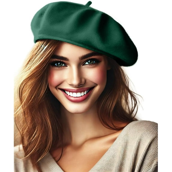 Women's Wool French Beret – Stylish, Chic & Cozy Parisian Unisex Hat for All Seasons