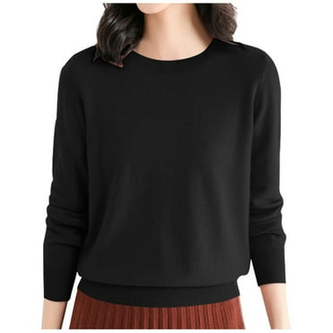 Women's Wool Long Sleeve Crewneck Sweater - Ideal Base Layer for Travel and Hiking