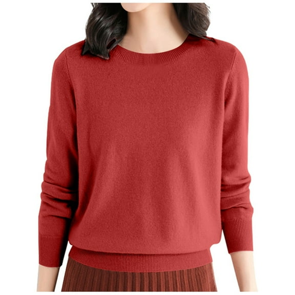 Women's Wool Pullover Sweater Long Sleeve Crewneck Base Layer Top for Travel Hiking Comfortable Soft Warm Tee Shirt