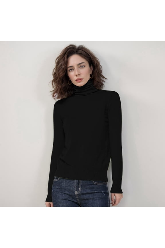 Women's Wool Seamless Sweater Turtleneck First Line Long Sleeve Knitted Pullover Tops Quarter Men Women Sweaters for Fall Workout Sweatshirt Women Sweatshirt Workout Soft Front Zip Turtleneck