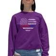 thumbnail image 1 of Women's Word Art Crewneck Sweatshirt - American Woman, 1 of 2