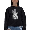 thumbnail image 1 of Women's Word Art Crewneck Sweatshirt - Bass Guitar, 1 of 2