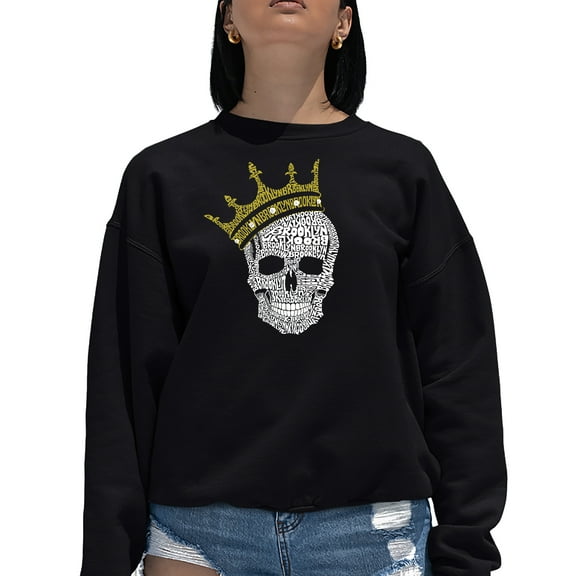 Women's Word Art Crewneck Sweatshirt - Brooklyn Crown