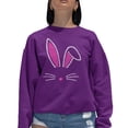 thumbnail image 1 of Women's Word Art Crewneck Sweatshirt - Bunny Ears, 1 of 2
