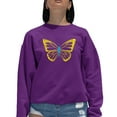 thumbnail image 1 of Women's Word Art Crewneck Sweatshirt - Butterfly, 1 of 2