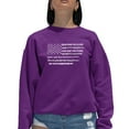 thumbnail image 1 of Women's Word Art Crewneck Sweatshirt - Glory Hallelujah Flag, 1 of 2