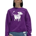 thumbnail image 1 of Women's Word Art Crewneck Sweatshirt - Holy Cow, 1 of 2