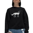 thumbnail image 1 of Women's Word Art Crewneck Sweatshirt - Howling Wolf, 1 of 2