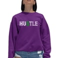 thumbnail image 1 of Women's Word Art Crewneck Sweatshirt - Hustle, 1 of 2