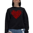 thumbnail image 1 of Women's Word Art Crewneck Sweatshirt - Just a Small Town Girl, 1 of 2
