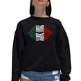 thumbnail image 1 of Women's Word Art Crewneck Sweatshirt - Latina Lips, 1 of 2
