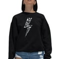 thumbnail image 1 of Women's Word Art Crewneck Sweatshirt - Lightning Bolt, 1 of 2