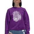 thumbnail image 1 of Women's Word Art Crewneck Sweatshirt - Lion, 1 of 2
