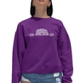 thumbnail image 1 of Women's Word Art Crewneck Sweatshirt - Peeking Dog, 1 of 2
