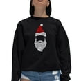 thumbnail image 1 of Women's Word Art Crewneck Sweatshirt - Santa Claus, 1 of 2