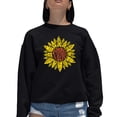 thumbnail image 1 of Women's Word Art Crewneck Sweatshirt - Sunflower, 1 of 2